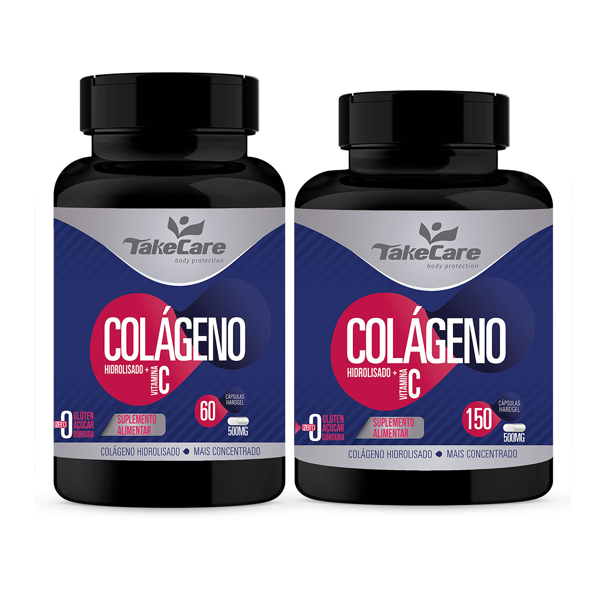 COLÁGENO HIDROLISADO + VITAMINA C - 60 E 150 CÁPSULAS