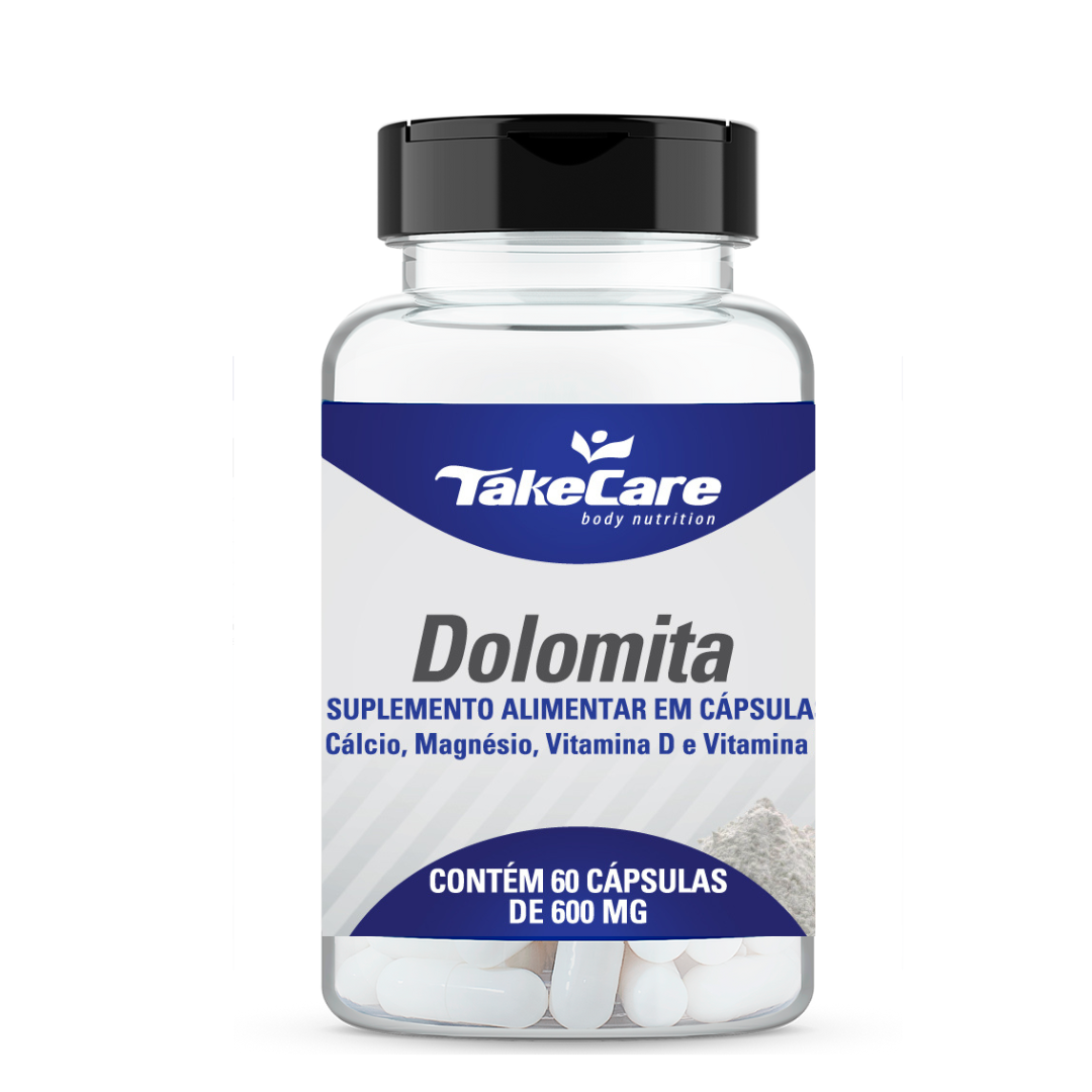 DOLOMITA, D3 E K2 - 60 CÁPSULAS DE 600 MG