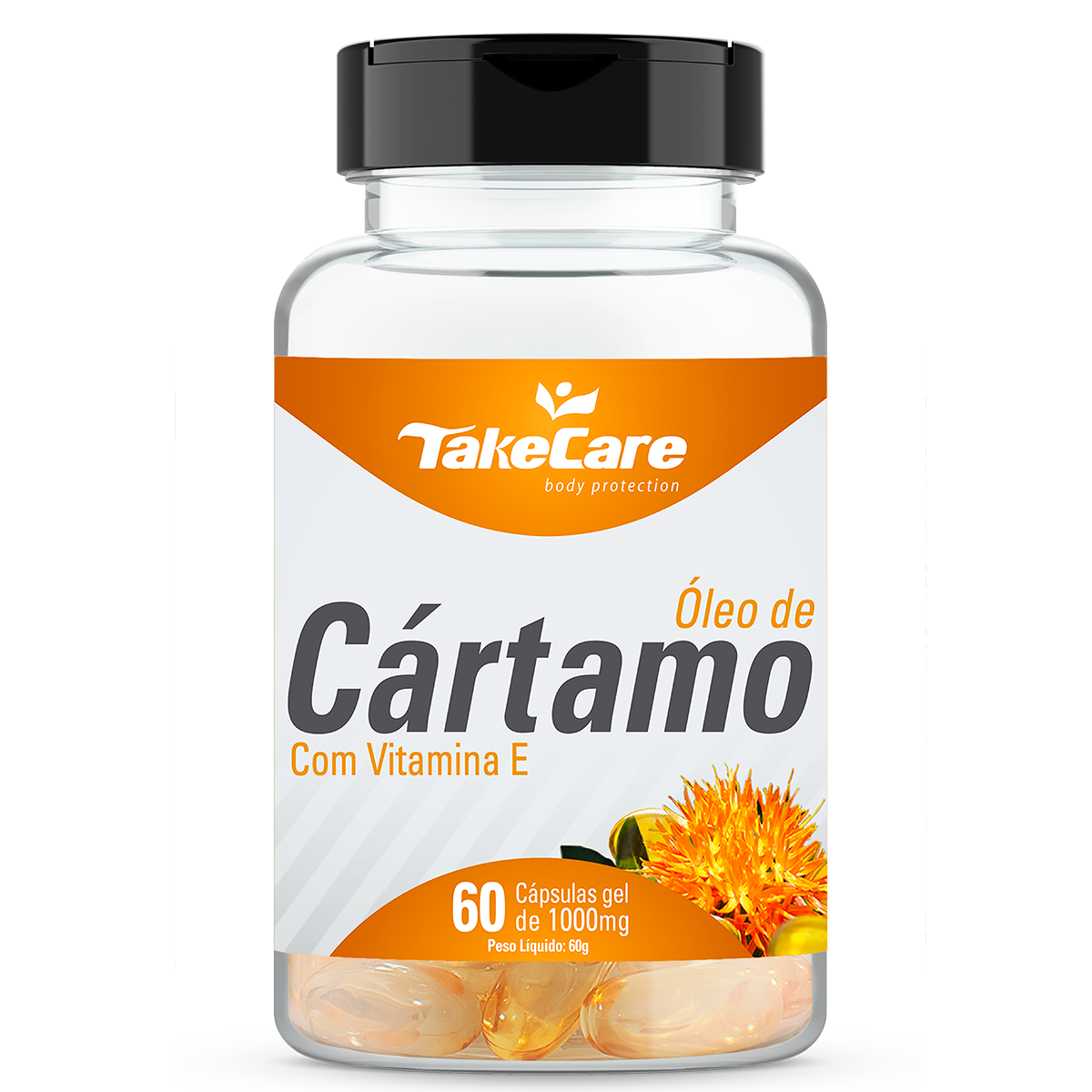 ÓLEO DE CÁRTAMO COM VITAMINA E - 60 CÁPSULAS - 1.000 MG