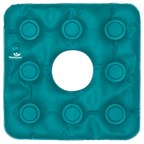 ALMOFADA QUADRADA COM ORIFÍCIO CAIXA DE OVO TAKE CARE